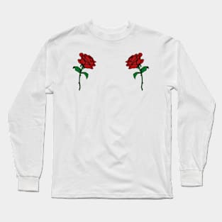 Women's Roses Boobs Shirt Long Sleeve T-Shirt